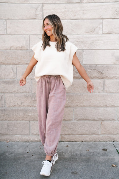 Signature Style Gauze Pant- Mocha