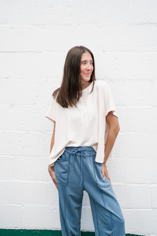 Pure Ease Relaxed Top - Ivory