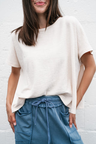 Pure Ease Relaxed Top - Ivory