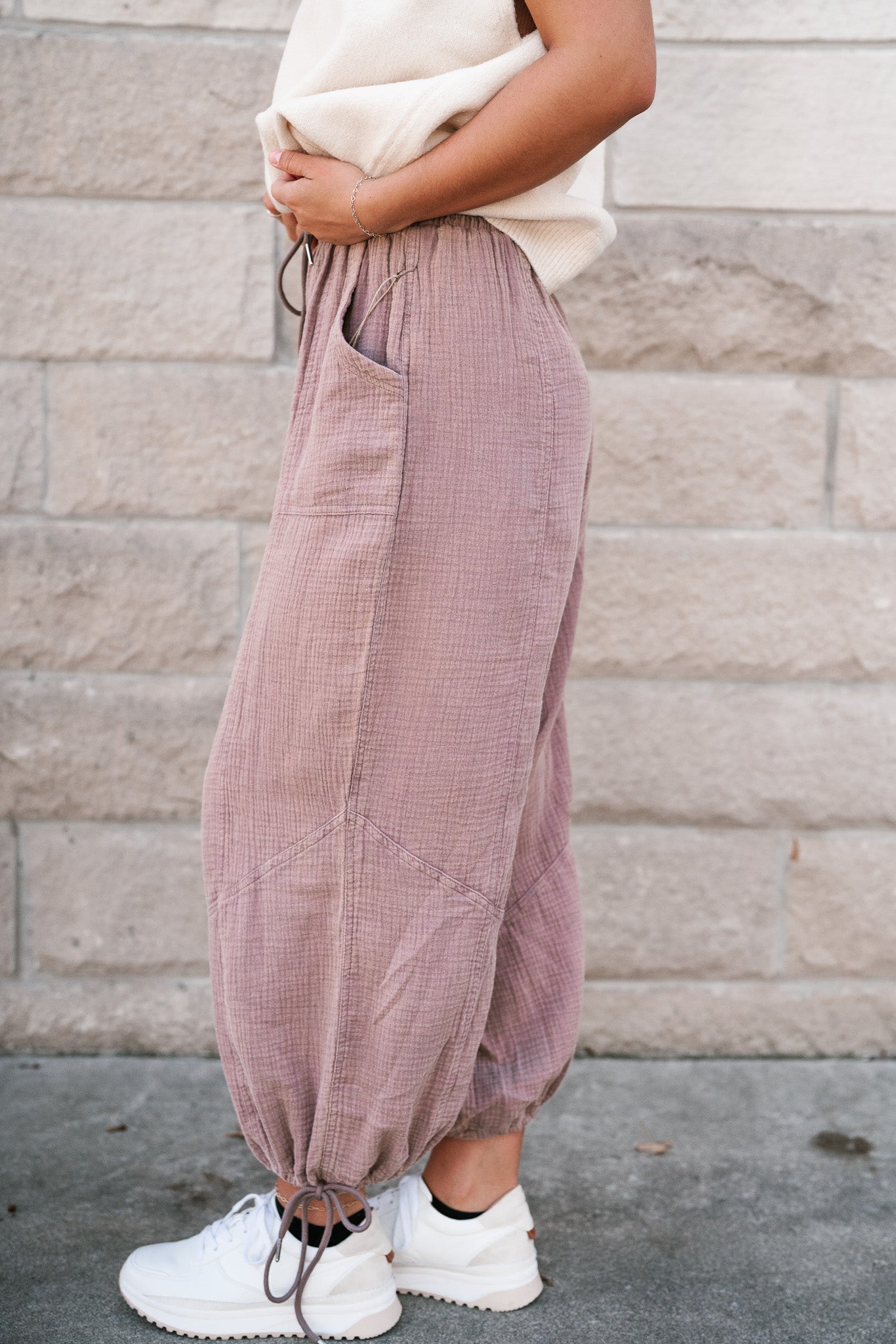 Signature Style Gauze Pant- Mocha