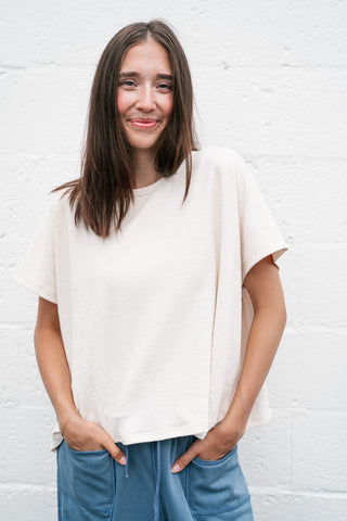 Pure Ease Relaxed Top - Ivory