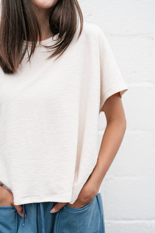 Pure Ease Relaxed Top - Ivory