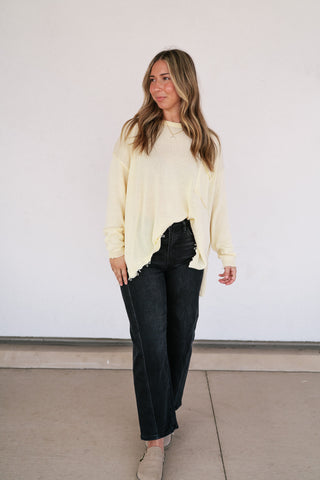 Daybreak Pocket Knit Sweater Top