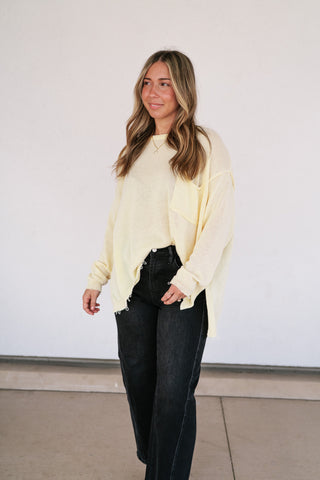Daybreak Pocket Knit Sweater Top