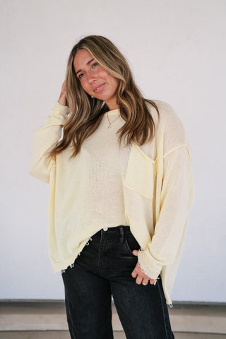 Daybreak Pocket Knit Sweater Top