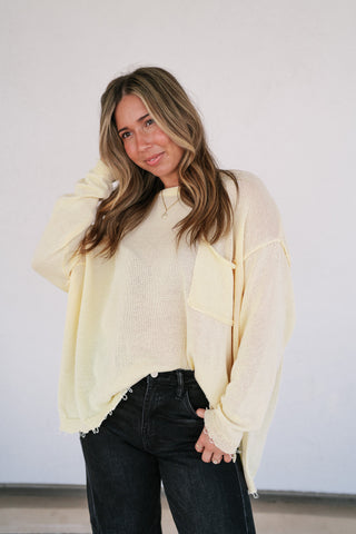 Daybreak Pocket Knit Sweater Top