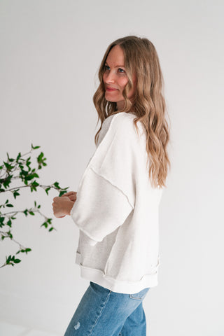 Homestead Raw Edge Button-Front Cardigan