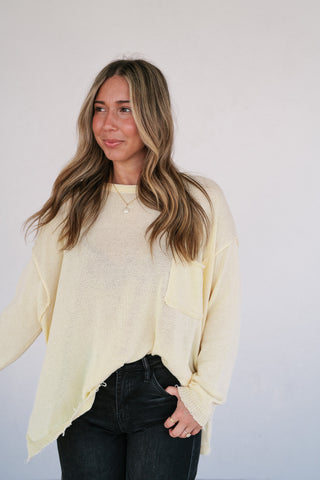 Daybreak Pocket Knit Sweater Top