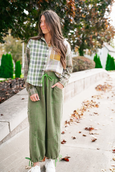 Signature Style Gauze Pant- Olive