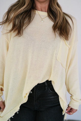 Daybreak Pocket Knit Sweater Top