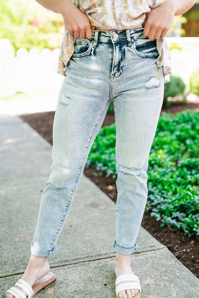 Risen Elly Distressed Boyfriend Jeans
