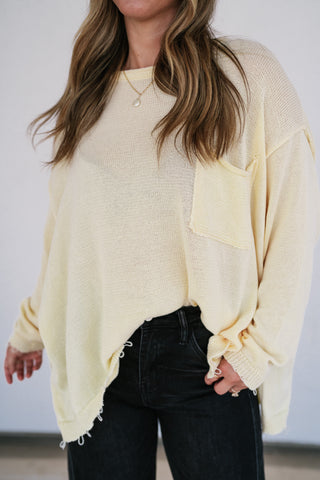 Daybreak Pocket Knit Sweater Top