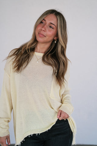 Daybreak Pocket Knit Sweater Top