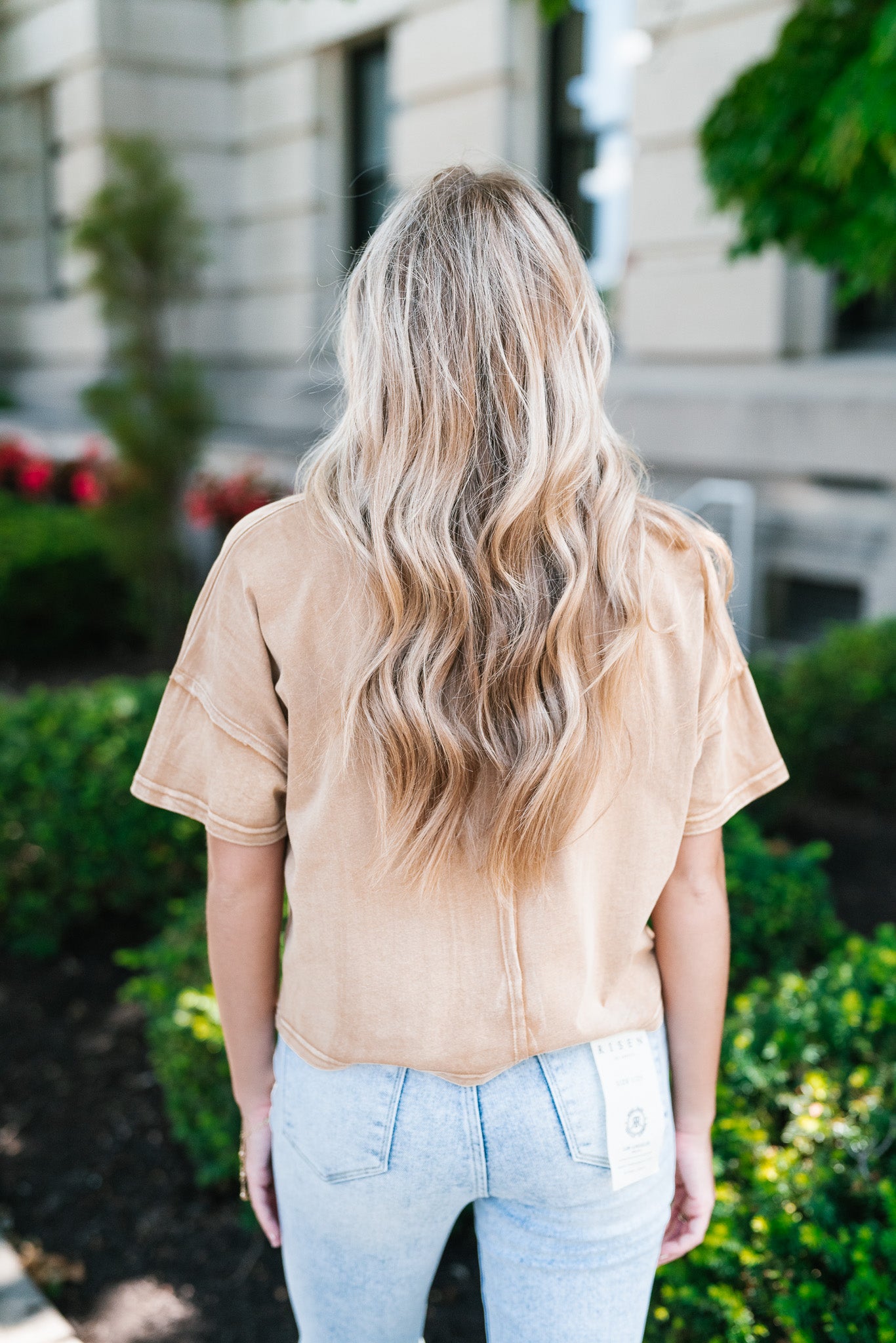 Sitting In The Sun Mineral Wash Tee - Tan