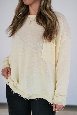 Daybreak Pocket Knit Sweater Top