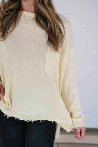 Daybreak Pocket Knit Sweater Top