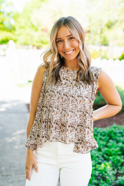 Orchid Floral Tank Top