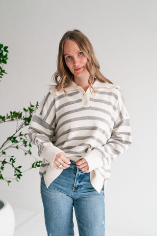 Warm Welcome Ruffle Collar Pullover