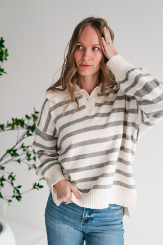 Warm Welcome Ruffle Collar Pullover