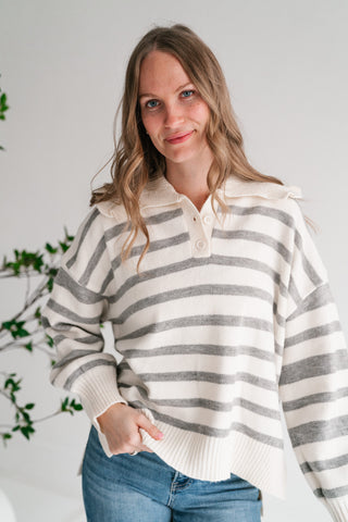 Warm Welcome Ruffle Collar Pullover