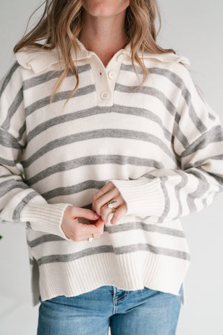 Warm Welcome Ruffle Collar Pullover