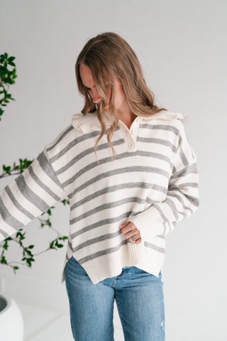 Warm Welcome Ruffle Collar Pullover