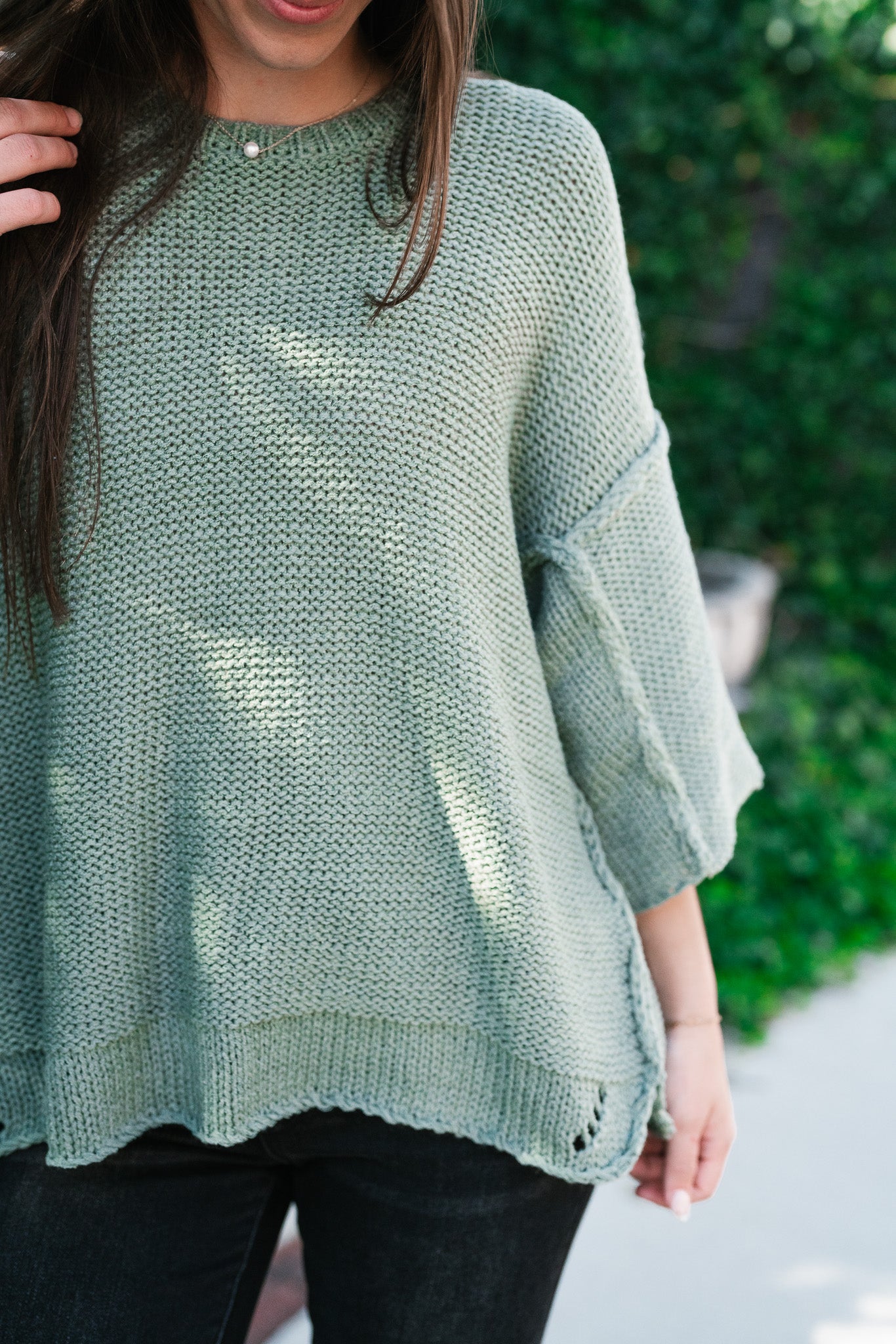 Good To Be Back Knit Top - Sage