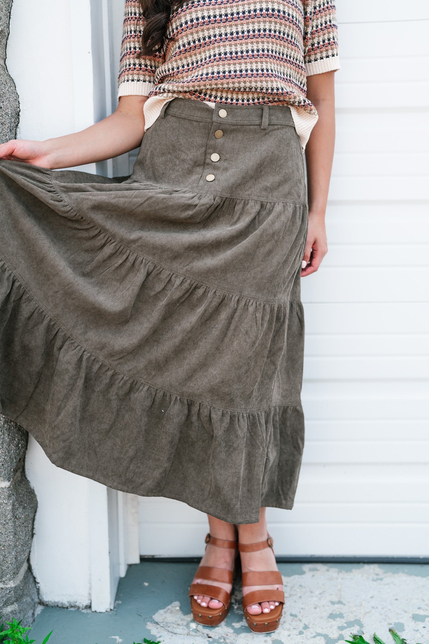 Glory Days Corduroy Skirt