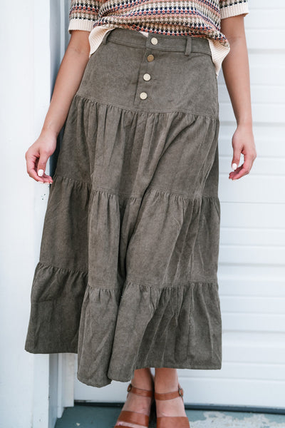 Glory Days Corduroy Skirt