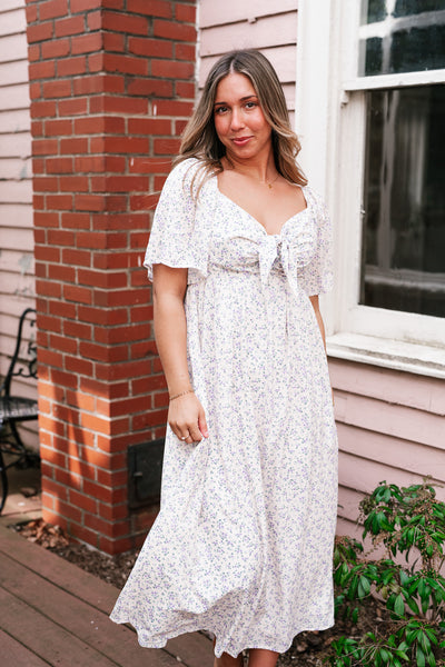 Kalista Floral Tie Front Maxi Dress