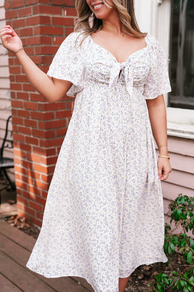 Kalista Floral Tie Front Maxi Dress