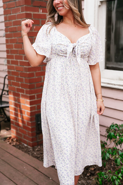 Kalista Floral Tie Front Maxi Dress