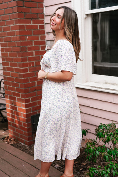 Kalista Floral Tie Front Maxi Dress