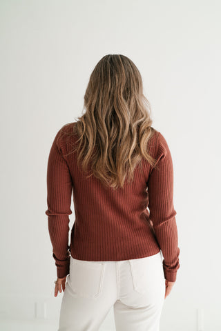 Spicewood Ribbed Knit Button-Up Cardigan