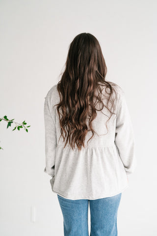 Heathered Haven Peplum Top