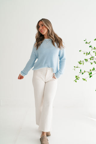 Coastal Breeze Contrast Sweater
