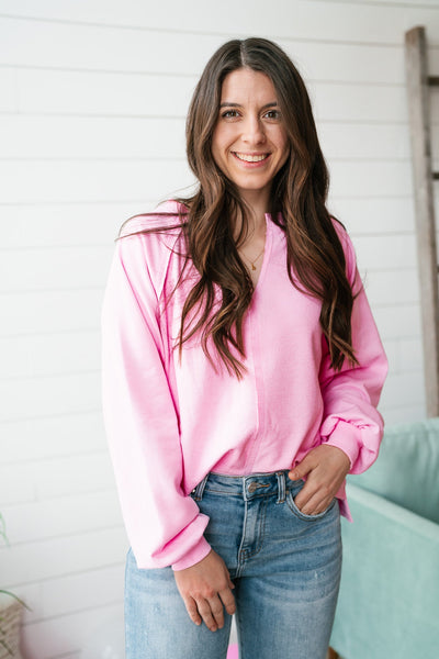Better In Pink Long Sleeve Top