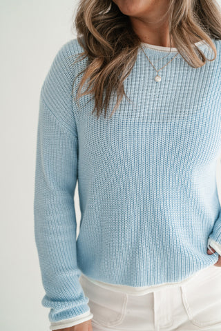 Coastal Breeze Contrast Sweater
