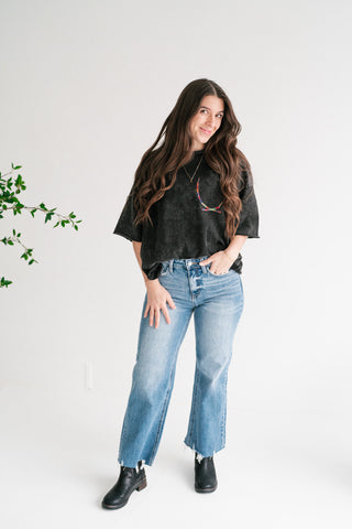 Weekend Fade Rainbow Stitch Tee