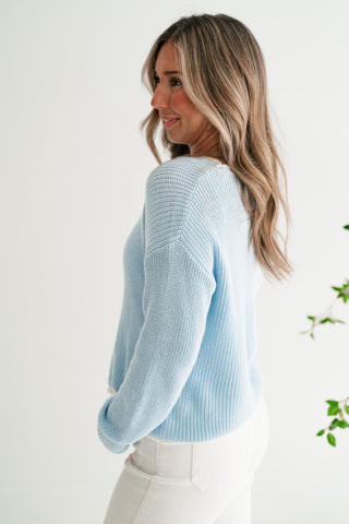 Coastal Breeze Contrast Sweater