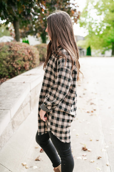 Clover May Plaid Tunic Top