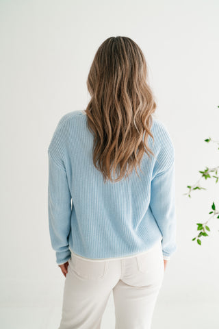 Coastal Breeze Contrast Sweater