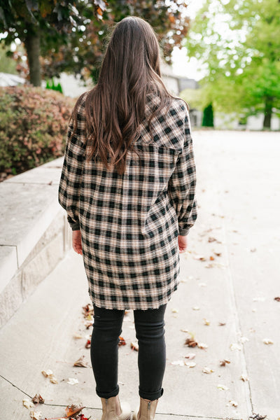 Clover May Plaid Tunic Top