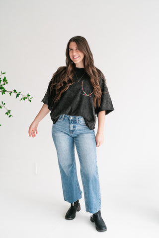 Weekend Fade Rainbow Stitch Tee