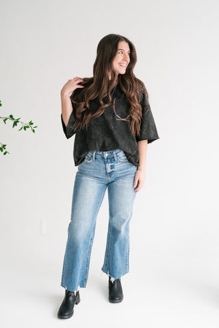 Weekend Fade Rainbow Stitch Tee