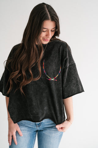 Weekend Fade Rainbow Stitch Tee