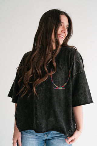 Weekend Fade Rainbow Stitch Tee