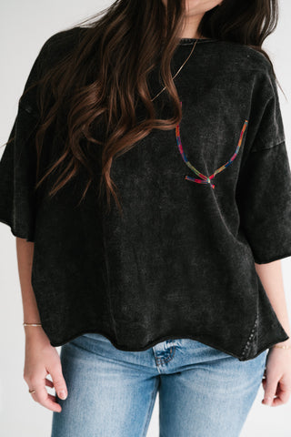 Weekend Fade Rainbow Stitch Tee