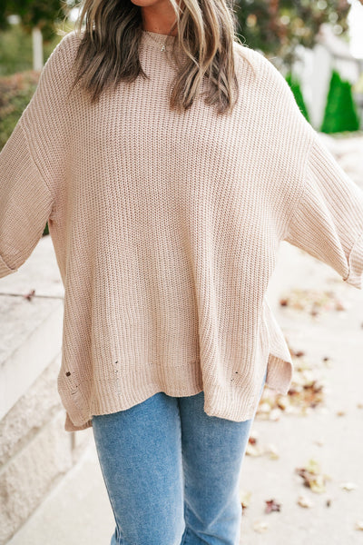Betty Half Sleeve Knitted Sweater