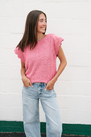 Elana Crochet Top